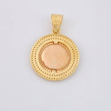 Dije Medalla Corona 7.2g / 1 1/2 in Tres Oros 18K