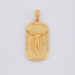 Dije Placa Cristo 6.6g / 1 1/2 in Oro Amarillo 18K