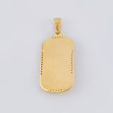 Dije Placa Cristo 6.6g / 1 1/2 in Oro Amarillo 18K