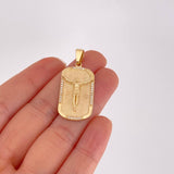Dije Placa Cristo 6.6g / 1 1/2 in Oro Amarillo 18K