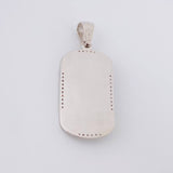 Pendant Plate Christ 6.3g / 1 1/2 in 18K White Gold