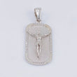 Pendant Plate Christ 6.3g / 1 1/2 in 18K White Gold