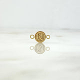 Charm Letter N 0.35gr / 1.4cm / Circular Yellow Gold ©