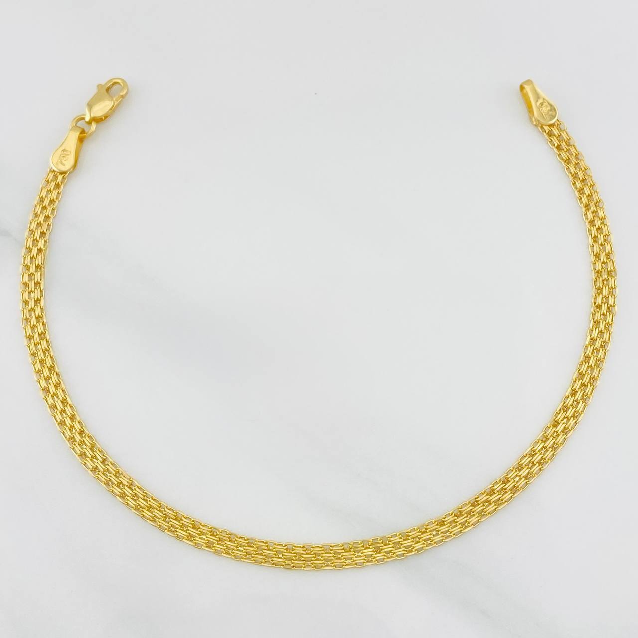 Pulso Chino 1.55g / 7 1/4 in / 3.22mm Oro Amarillo 18K