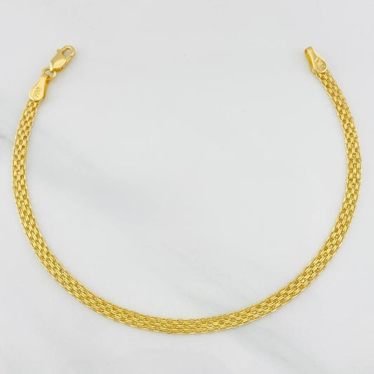 Pulso Chino 1.55g / 7 1/4 in / 3.22mm Oro Amarillo 18K