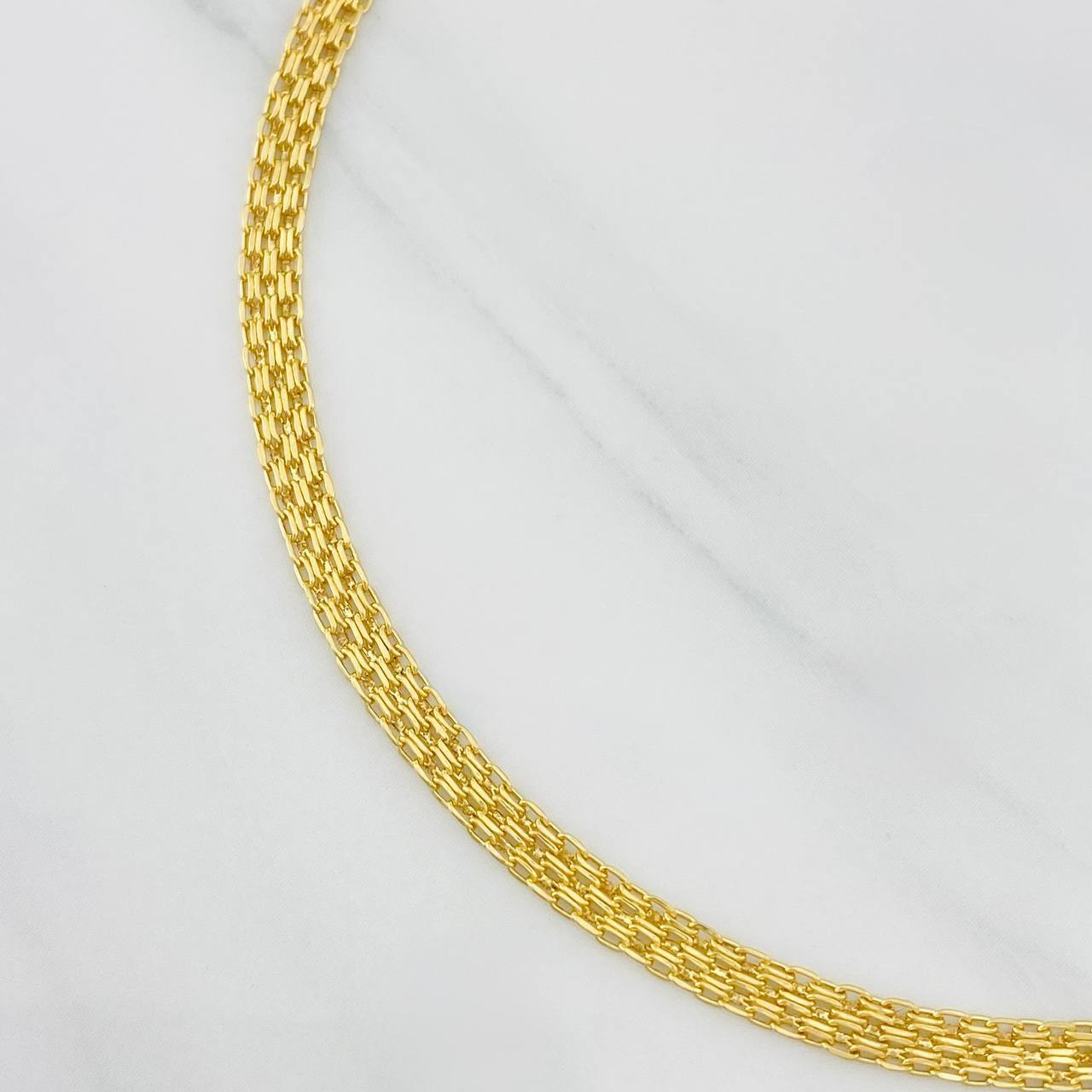 Pulso Chino 1.55g / 7 1/4 in / 3.22mm Oro Amarillo 18K