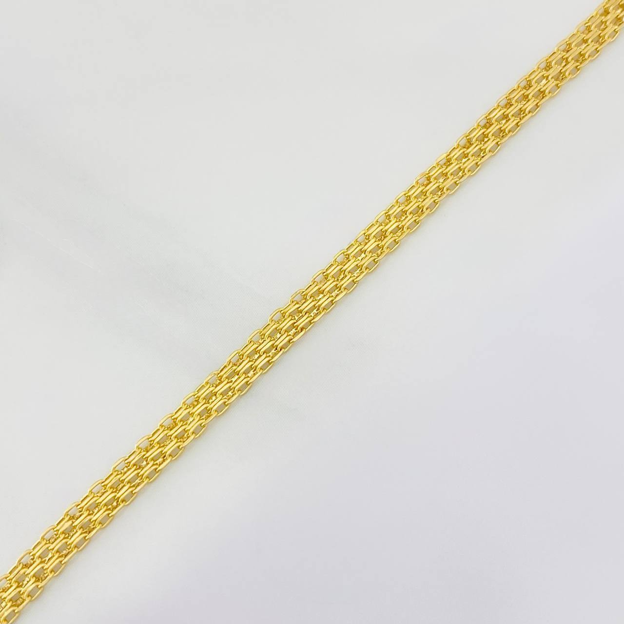 Pulso Chino 1.55g / 7 1/4 in / 3.22mm Oro Amarillo 18K