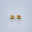 Topos Bisel Esmeraldas 0.7gr / 2.5mm Oro Amarillo 18K %