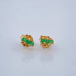 Topos Hilera Triple Esmeralda 0.75gr / 5.2mm Oro Amarillo 18K %
