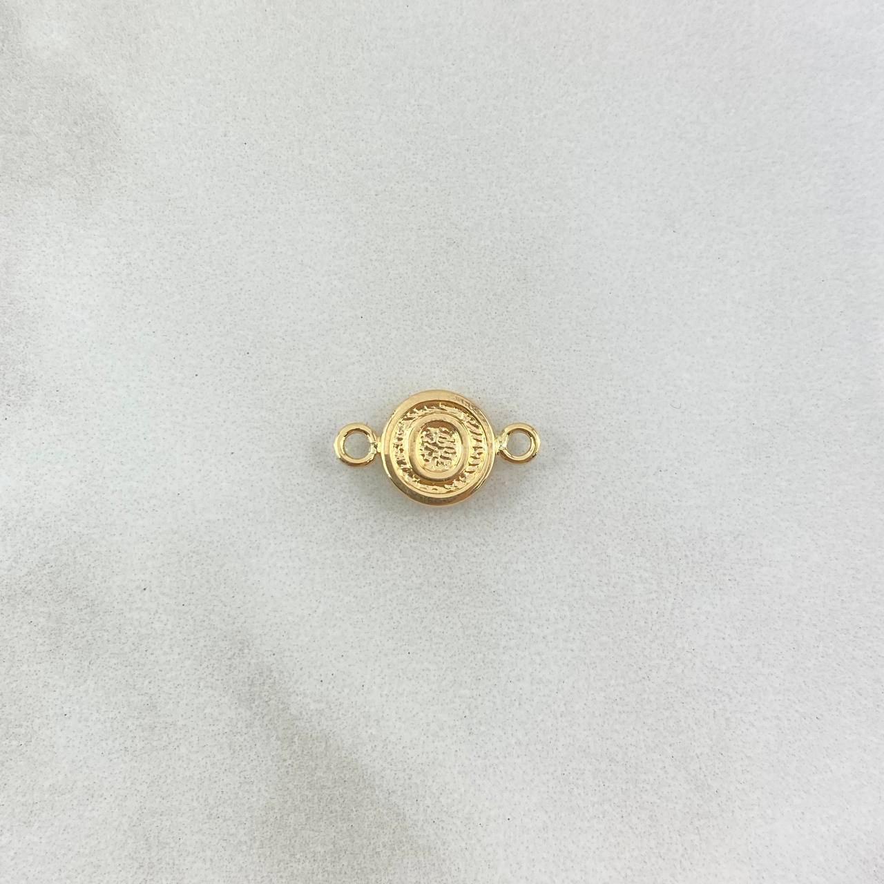 Charm Letter O 0.35gr / 1.2 in / Circular Yellow Gold