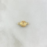 Charm Letter O 0.35gr / 1.2 in / Circular Yellow Gold
