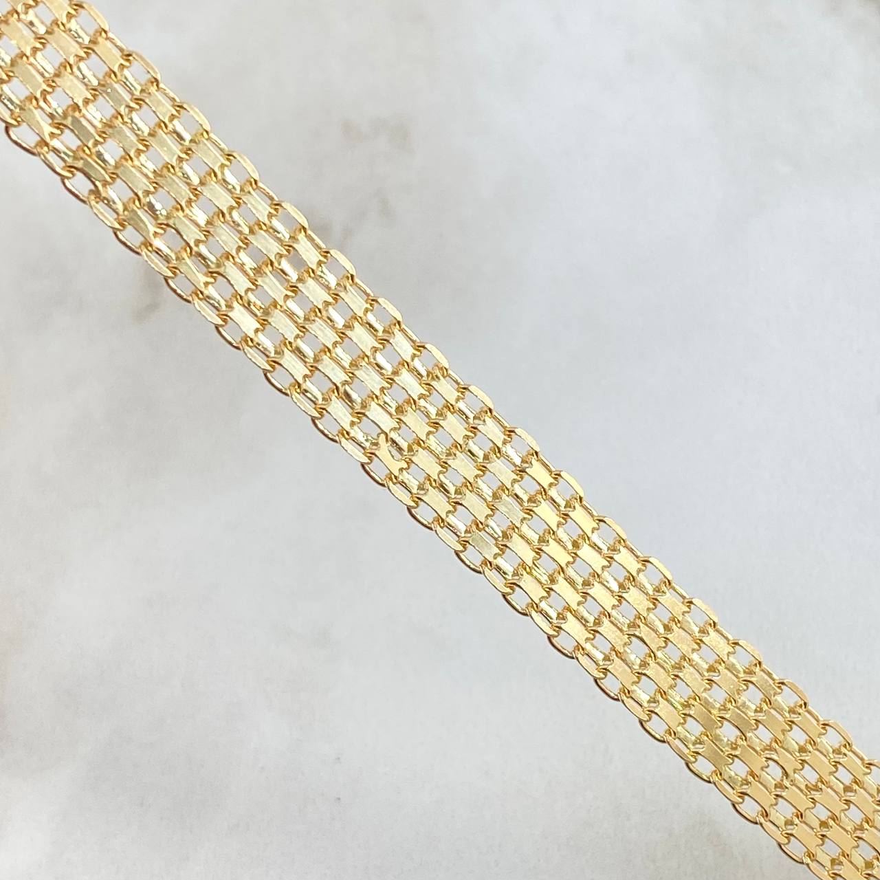 Bismark Bracelet 12.45gr / 7 3/4 in / 9.15mm Yellow Gold +1 18K !
