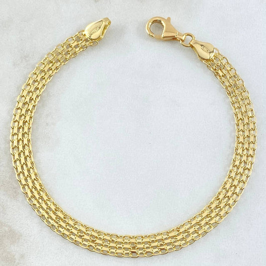 Bismark Bracelet 8gr / 7 1/2 in / 6.26mm Yellow Gold +1 18K !