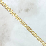 Pulso Chino 3.9gr / 20.5cm / 4.6mm Oro Amarillo +0 18K