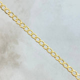Pulso Cubano 1.35gr / 19cm / 2.5mm Oro Amarillo +1 18K *