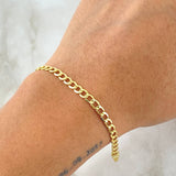 Pulso Cubano 5.75gr / 21cm / 5.6mm Oro Amarillo +0 18K *