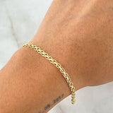 Pulso Chino 3.3 g / 7 1/2 in / 2.55 mm Oro Amarillo 18K