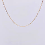 Cadena Plana 1.5gr / 17 3/4 in / 1.3mm Oro Amarillo +3 18K ©