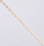Cadena Plana 1.5gr / 17 3/4 in / 1.3mm Oro Amarillo +3 18K ©