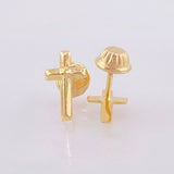 Topos Crúz 0.55gr / 1/2 in / Oro Amarillo 18K ©