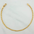 Morse Bracelet 2.3g / 7 in / 2.1mm Yellow Gold 18K