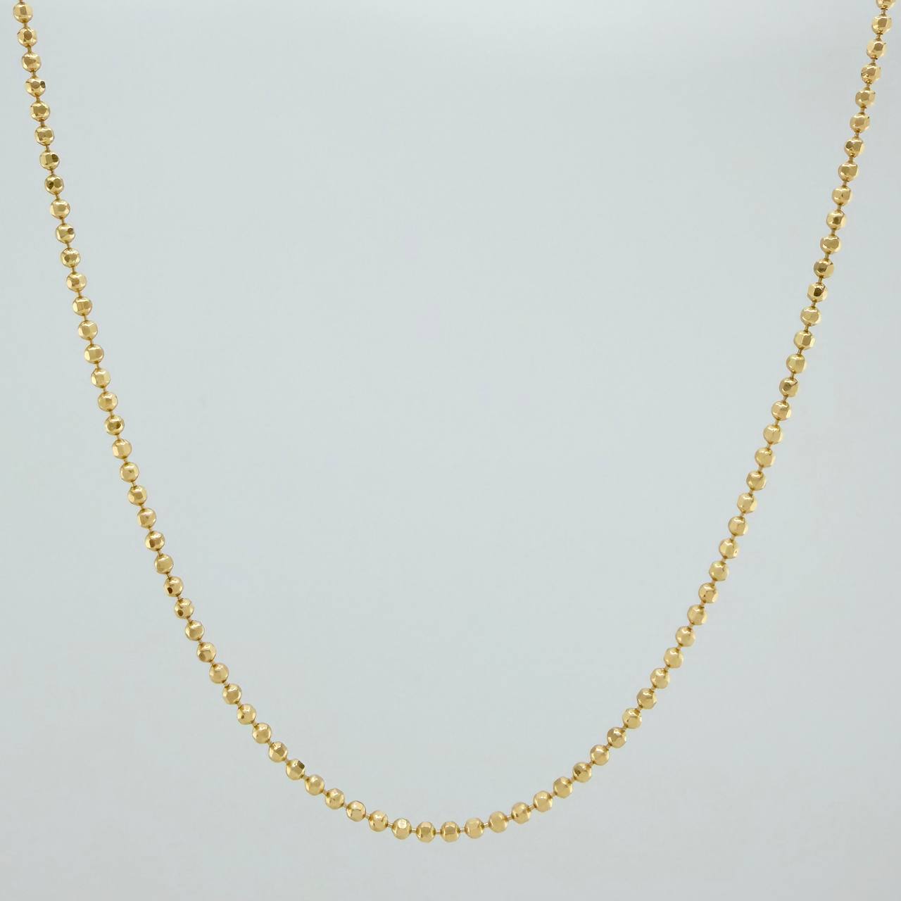 Cadena Militar 5.5gr / 24 1/2 in / 1.47mm Oro Amarillo +3 18K $