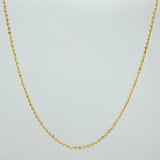 Cadena Militar 5.5gr / 24 1/2 in / 1.47mm Oro Amarillo +3 18K $