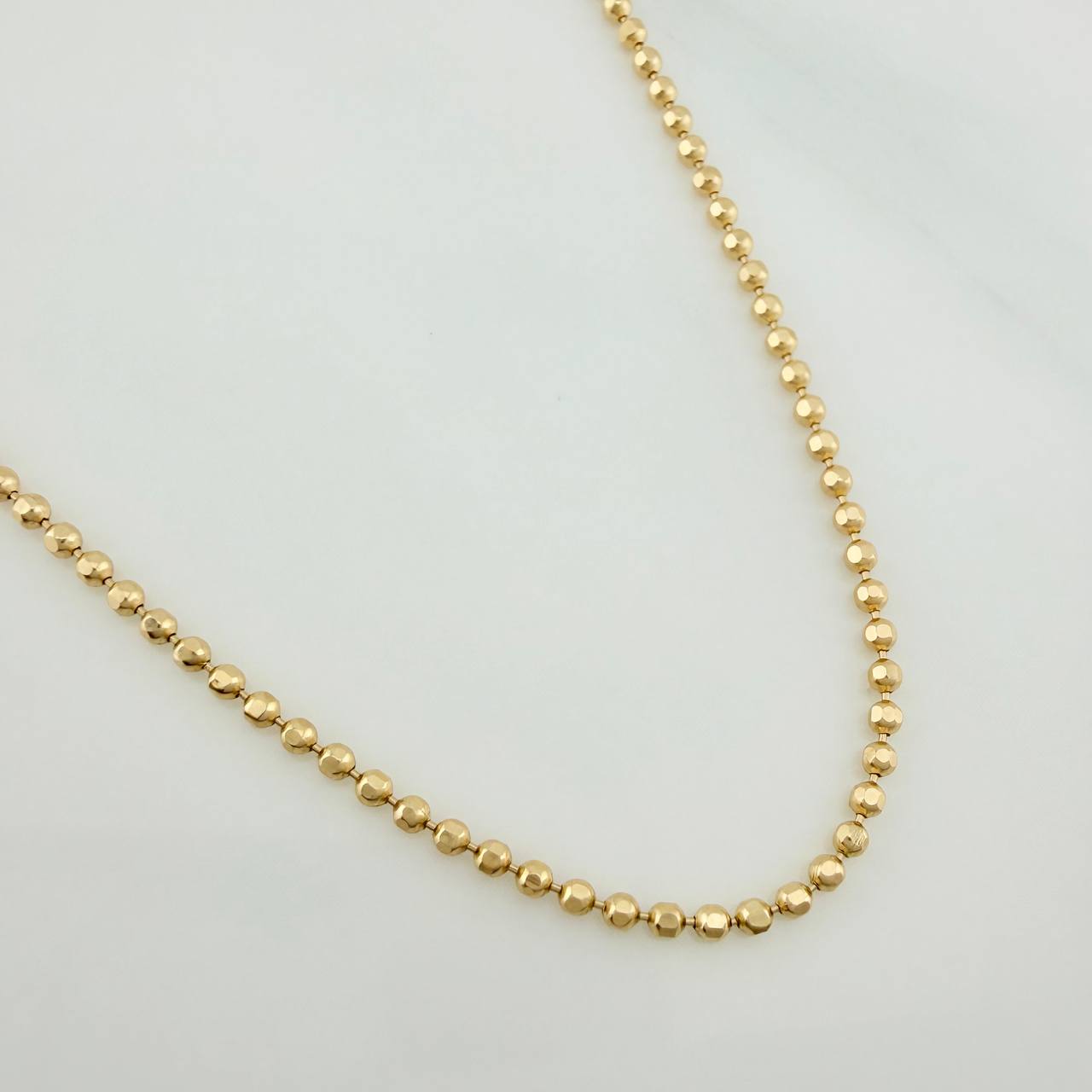 Cadena Militar 5.5gr / 24 1/2 in / 1.47mm Oro Amarillo +3 18K $
