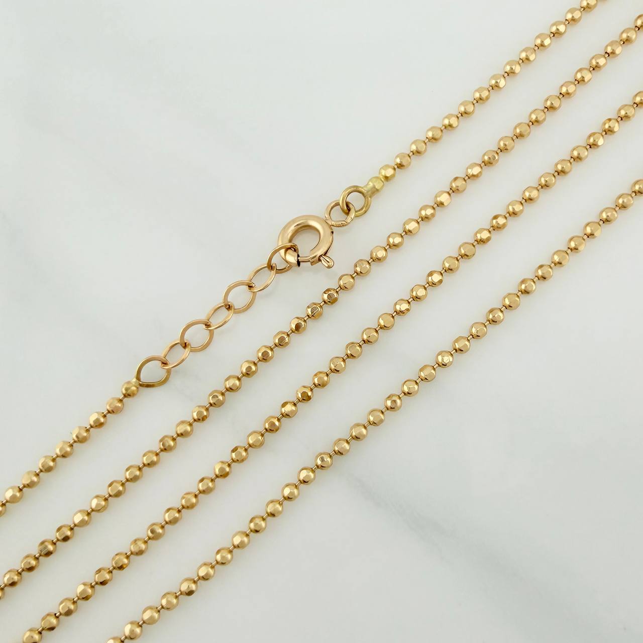 Cadena Militar 5.5gr / 24 1/2 in / 1.47mm Oro Amarillo +3 18K $