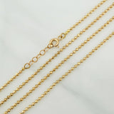 Cadena Militar 5.5gr / 24 1/2 in / 1.47mm Oro Amarillo +3 18K $
