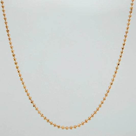 Cadena Militar 5.05gr / 24 1/4 in / 1.44mm Oro Rosa +3 18K $