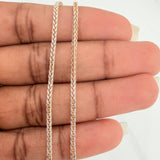 Cadena Franco 4.4gr / 19 1/2 in / 1.57mm Dos Oros Amarillo Blanco +3 18K $