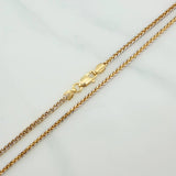 Cadena Franco 4.4gr / 19 1/2 in / 1.57mm Dos Oros Amarillo Blanco +3 18K $