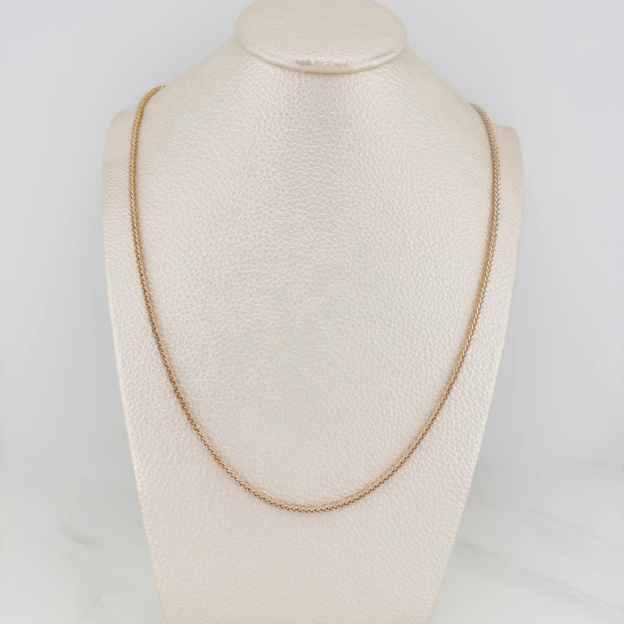 Franco Chain 2.9 g / 19 3/4 in / 1.41 mm Two-tone Yellow White 18K Gold