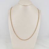 Franco Chain 2.9 g / 19 3/4 in / 1.41 mm Two-tone Yellow White 18K Gold