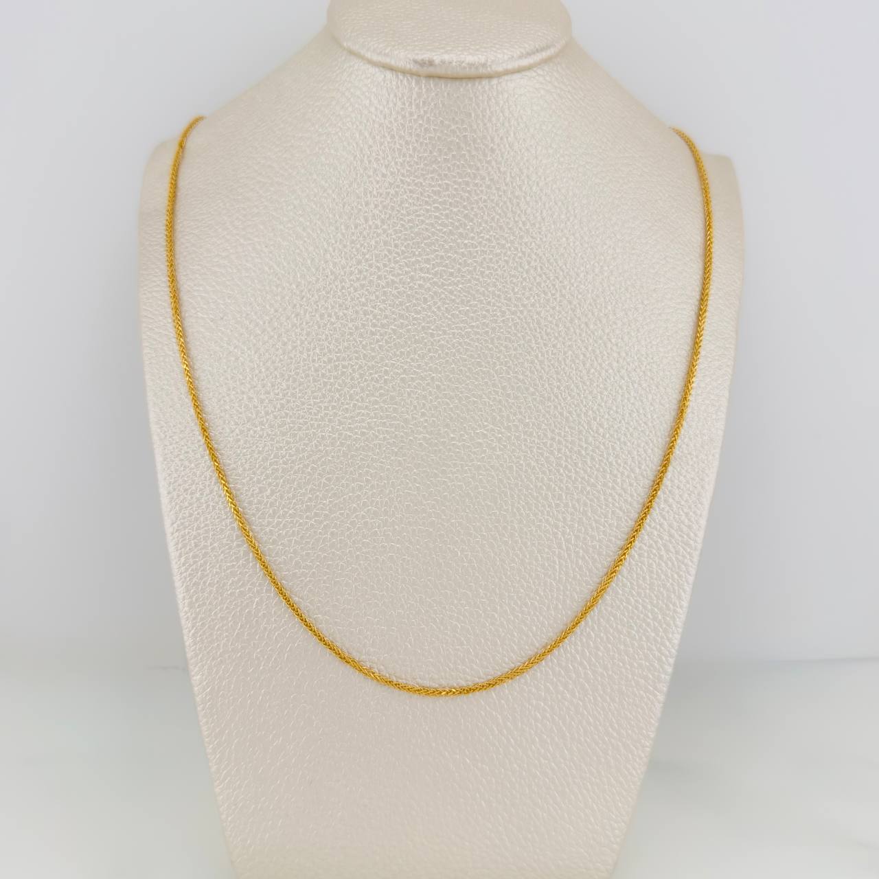 Cadena Franco 1.9gr / 19 3/4 in / 1.31mm Oro Amarillo +3 18K $