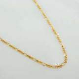 Cadena Figaro 1.8gr / 24 in / 1.41mm Oro Amarillo +1 18K $