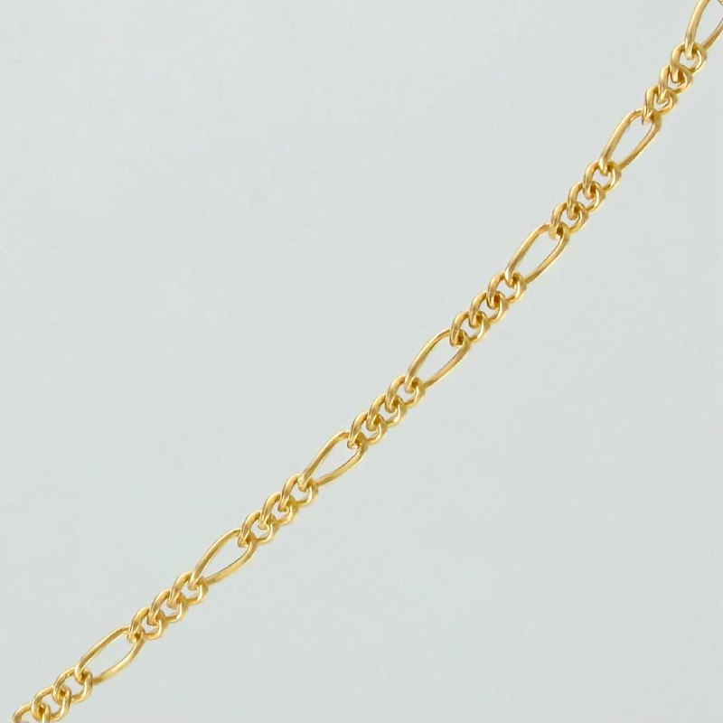 Cadena Figaro 1.8gr / 23 3/4 in / 1.51mm Oro Amarillo +1 18K $