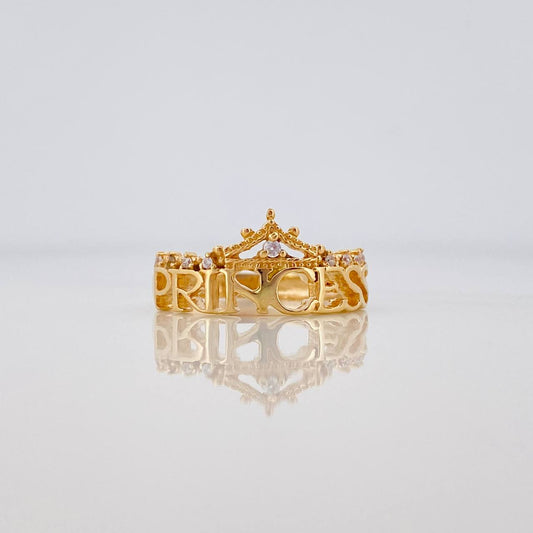 Anillo Corona Princess 3 g / T6 1/2 Oro Amarillo 18K