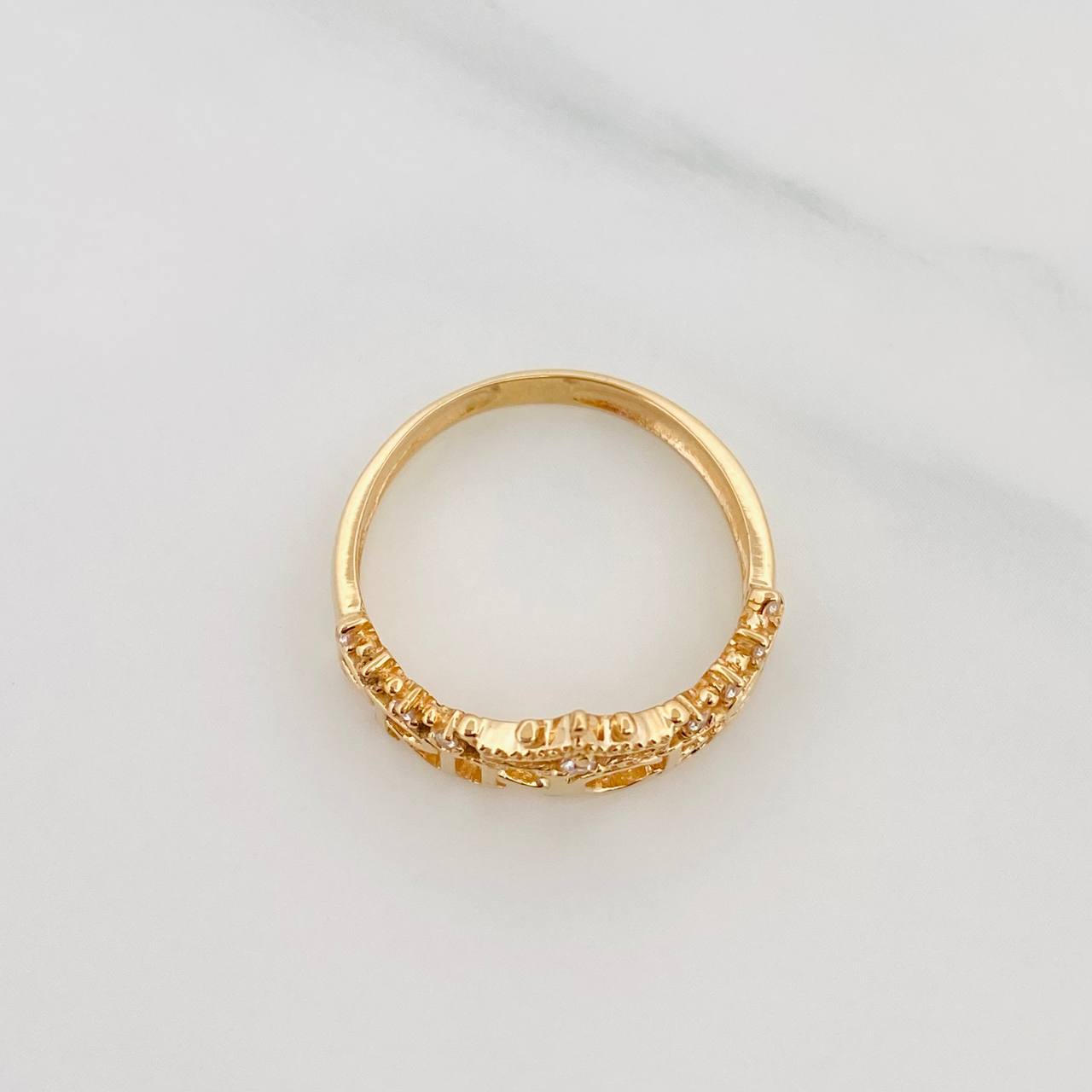 Anillo Corona Princess 3 g / T6 1/2 Oro Amarillo 18K