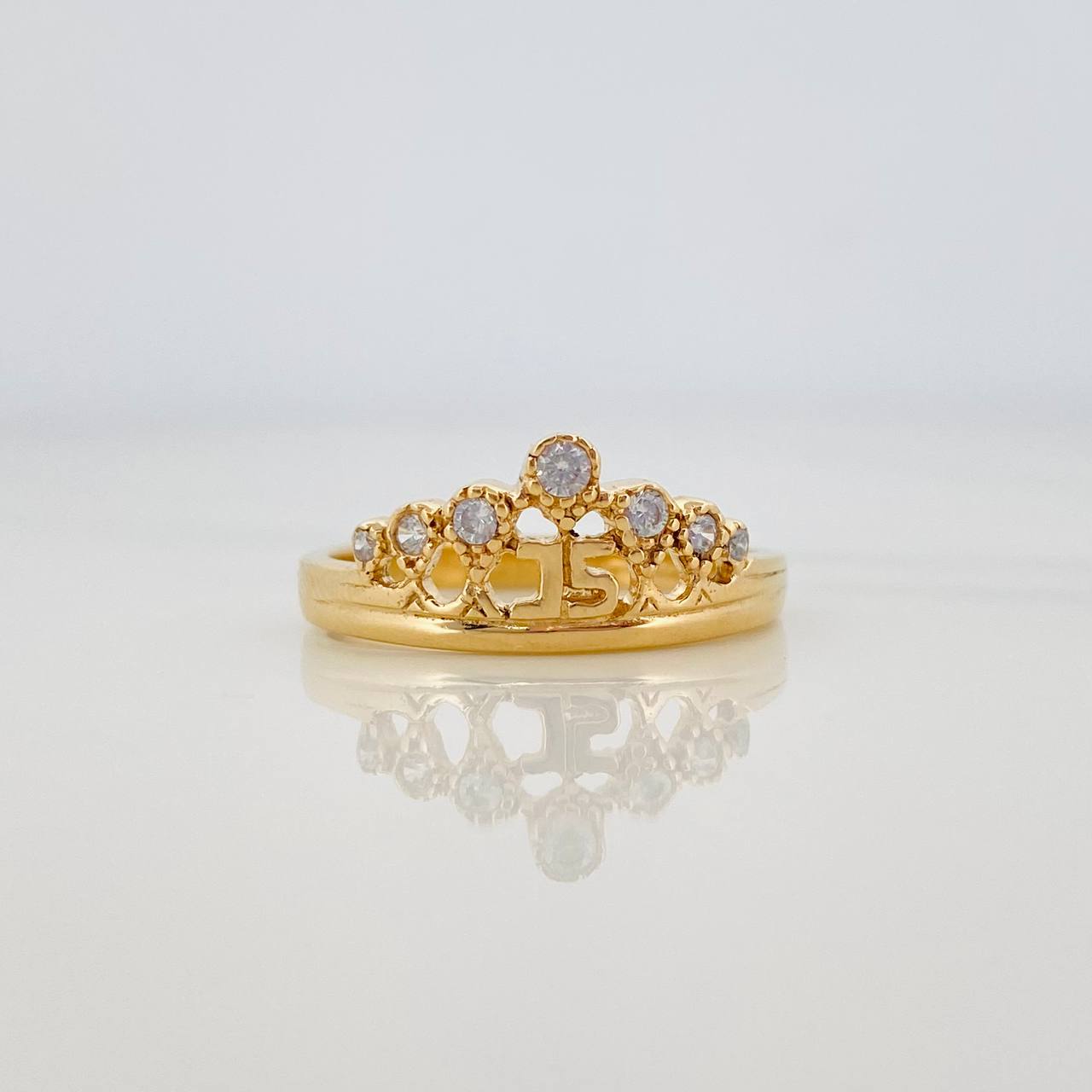 Anillo Corona 15S 2.85 g / T7 Oro Amarillo 18K