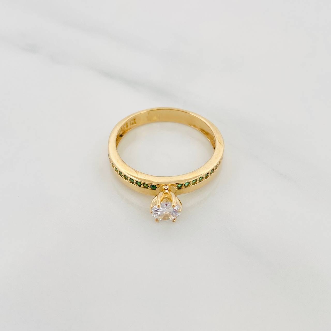 Solitaire Ring Churumbela 2.45 g / T6 Yellow Gold 18K