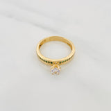 Solitaire Ring Churumbela 2.45 g / T6 Yellow Gold 18K