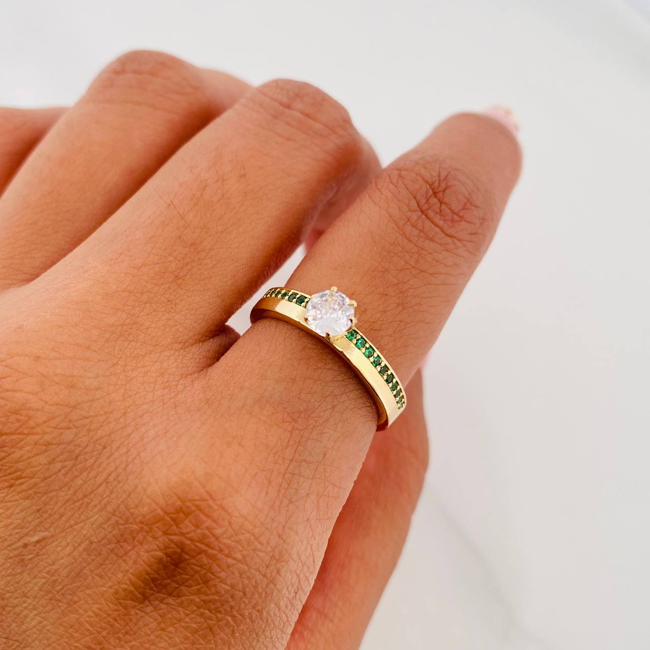 Solitaire Ring Churumbela 2.45 g / T6 Yellow Gold 18K