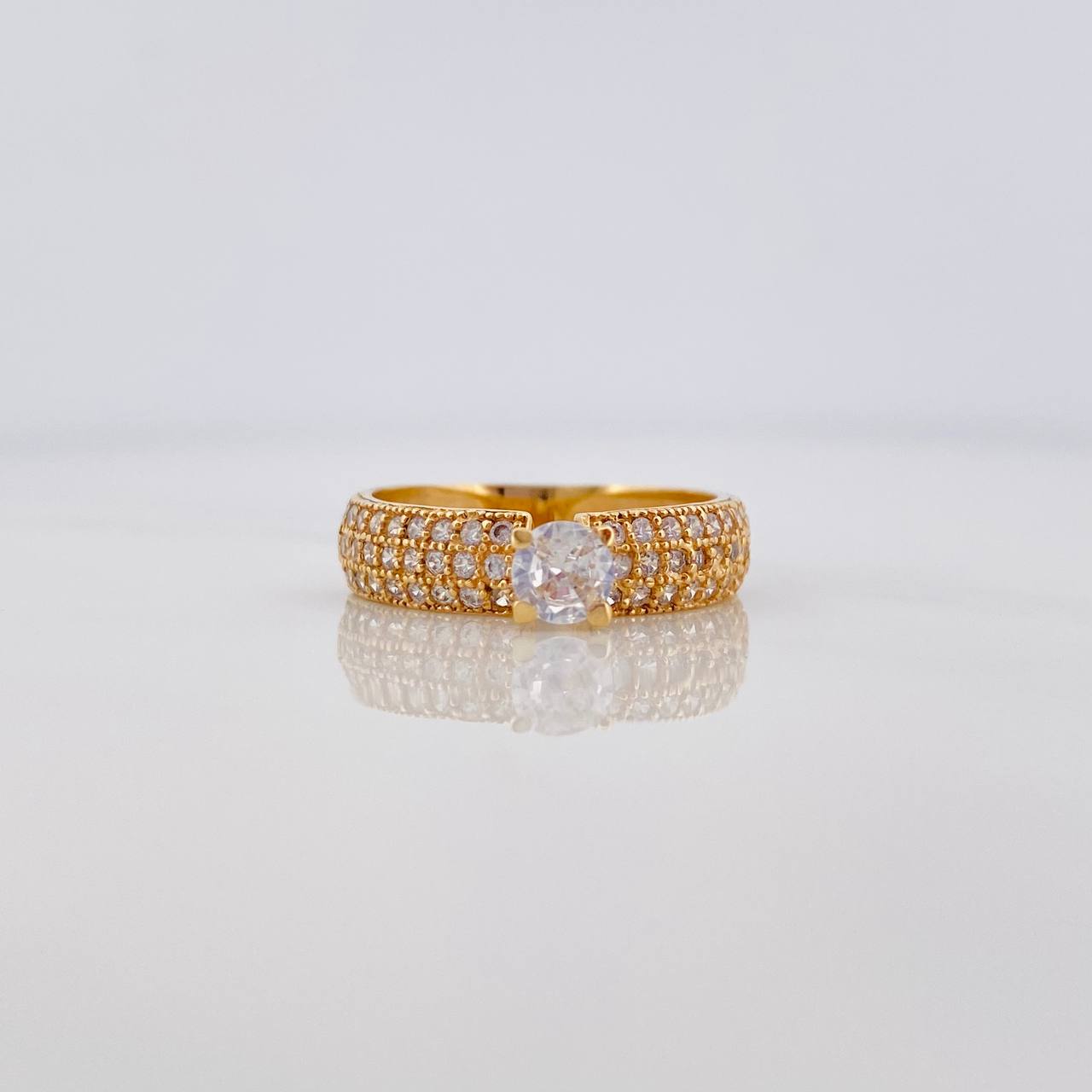 Solitaire Ring Churumbela 3.15 g / T6 3/4 Yellow Gold 18K