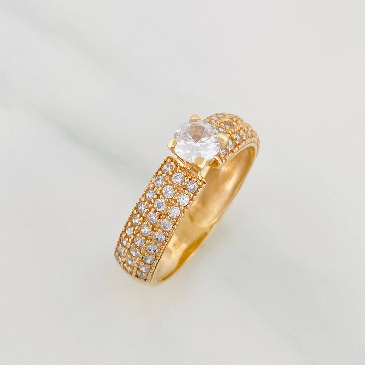 Solitaire Ring Churumbela 3.15 g / T6 3/4 Yellow Gold 18K