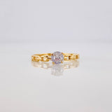 Solitaire Link Ring 1.45 g / T7 Yellow Gold 18K