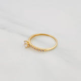 Anillo Solitario Churumbela 1.4 g / T7 1/4 Oro Amarillo 18K
