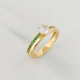 Solitaire Ring Churumbela 2.45 g / T6 Yellow Gold 18K