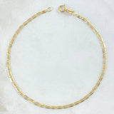 Bracelet Flat 1gr / 19cm / 1.8mm Diamond Cut Three Golds +3 18K ©